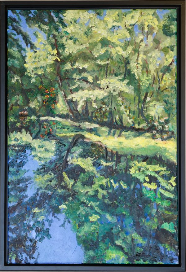 Blick von Brücke in den Boberger Dünen