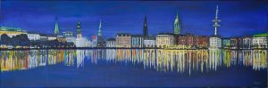 HAMBURG von der Lombardsbrücke